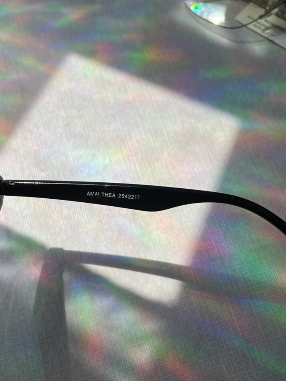 AIRE Amalthea Sunglasses Black Cat Eye Purple Gradient Lens - Picture 4 of 10